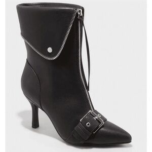 Mickey Point Toe Moto Ankle Boots - A New Day™